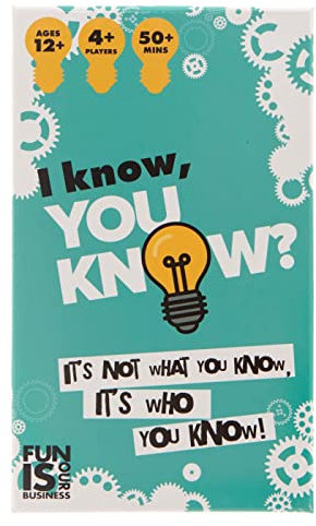 Boxer Gifts I Know You Know Fast-Paced Group Trivia-Spiel | Großer Spaß für Partys