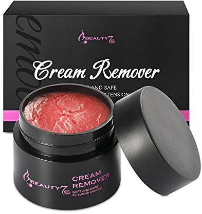 Crema Removedor de Pegamento para Extensión de Pestañas Pelo a Pelo Color Rosa 5g Eyelash Glue Remover Beauty7
