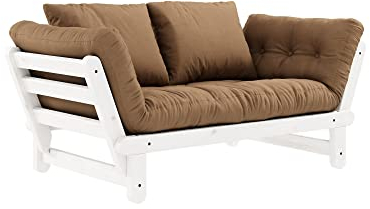Karup Design, Beat, Schlafsofa, Gestell: Weiß, Matratze: Mocca