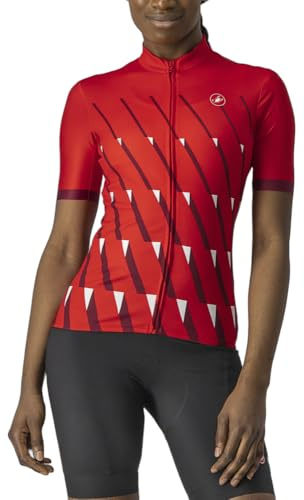 CASTELLI 4522059-023 PENDIO Jersey Sweatshirt Women's Rot/Bordeaux-White L