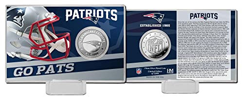 Highland Mint New England Patriots Team History Silver Coin Card