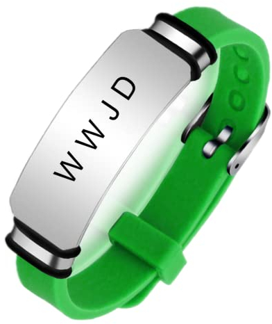 ForeverWill Verstellbares WWJD Silikon Armband für Erwachsene Kinder, What Would Jesus Do Inspirierendes Christus Geist Glaubens Armreif, Christlicher Schmuck für Frauen Männer Kinder, mehrere Farben