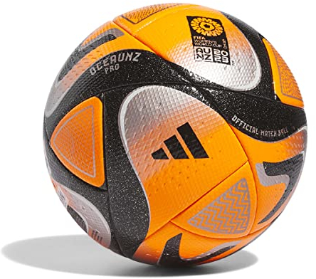adidas Unisex Ball (Thermal-Bonding) Oceaunz Pro Winter Football, Top:Solar Orange/Black/Iron Met./Silver Met. Bottom:White, HT9013, 5