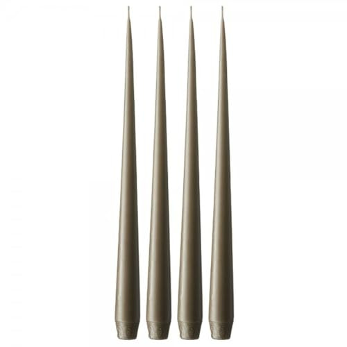 ester & erik Taper Candles, Box, 42cm, 4 Stück, 77 Caviar