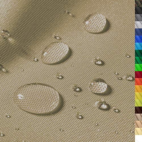 1buy3 – wasserdichter Polyesterstoff “Premium” mit 8.450mm Wassersäule für Zelte, Abdeckplanen, Bezüge, Outdoorbekleidung & Co – Maße 400x160cm – reißfest & pflegeleicht (Farbe 04 / Khaki)