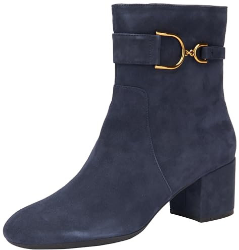 Geox D Eleana, Stivale alla caviglia Donna, Jeans Dk, 35 EU