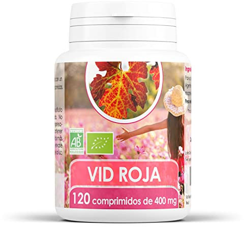 Vid Roja Hojas Orgánica - 400 mg - 120 comprimidos