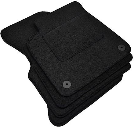 J&J AUTOMOTIVE | Velours Fußmatten Autotepiche Passend Für Golf 1 1979-1993 4 TLG, Genaue Passform, rutschfeste Untregrund, Verstärkt Im Pedalbereich