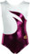 GETTY-SPORTS Turnanzug Luise ohne Arm für Mädchen/Damen (dark berry/white) Größe 38