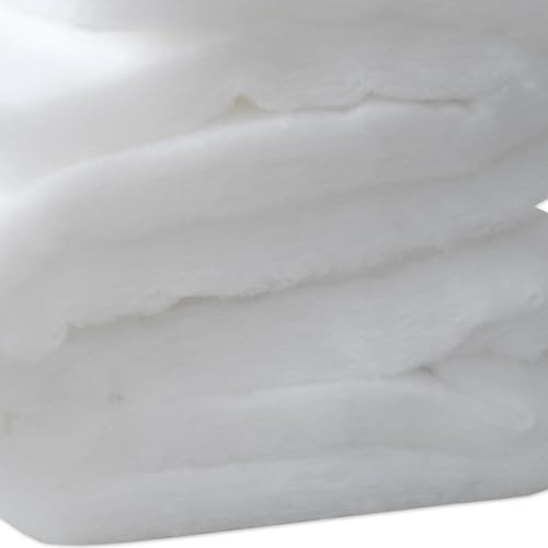 Nurtextil24 Volumenvlies Meterware 10m Länge 5cm Dicke 160cm Breite Quilt 500g/m² Polstervlies 50mm Höhe Waschbar Watte Polsterwatte Diolenwatte Vlieswatte Füllung Kissen Decke Sofa Polsterung