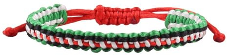 JHIALG Palästinensisches Flaggen-Armband - Gewebtes Perlenarmband Mit Uni-Flagge - Suppo Palästina-Armband