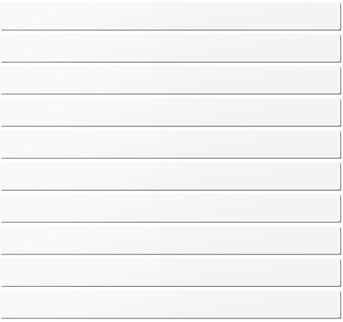 LLPT Dry Erase Magnetic Strips | 10 Pcs | Blank Writable Magnet Reusable Sticky Labels and Stickers Notes | for Whiteboard Locker Classroom (DMS11210WT) | Color White | 2.5CM x 30CM