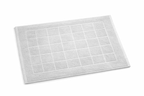 Betz Badvorleger Berlin Größe 50x70 cm 100% Baumwolle Badematte Badteppich Duschvorlage Qualität 650 g/m² Farbe Silbergrau