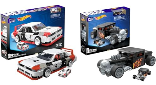 MEGA Hot Wheels zusammenbaubares Autospielzeug zum Sammeln & Hot Wheels Showcase - Zusammenbaubares Hot Wheels Bone Shaker Sammlerset