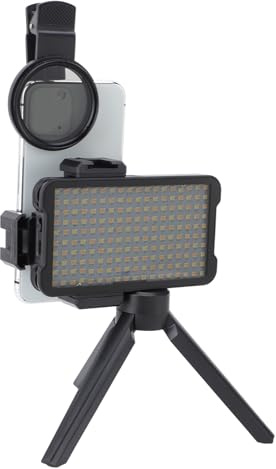 Tattoo-Lampe mit 180 LED-Chips wiederaufladbar einstellbare Farbtemperatur und Helligkeit Arbeitslicht für Tätowierer ABS-Material