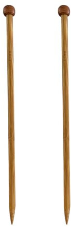 FSSTUD 1 Paar 8 mm Holzstricknadeln, Häkelnadeln, Einzelpunkt-Stricknadel, gerade, glatte Nadeln, Anfänger, handgefertigte Nadeln für Pullover