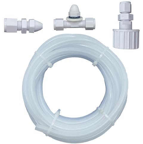 Poolzilla (1 Pack Pool Slide Spray Kit - 12’ FT Tubing, Nozzles, and Connector for Straight or Curved Swimming Pool Water Slides