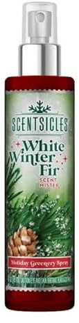 Scentsicles Scentmister Spray décoratif pour chambre Sapin d'hiver Blanc
