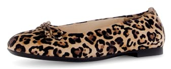 Gabor Damen Klassische Ballerinas, Frauen Flats,Moderate Mehrweite (G),Ballett-Schuhe,flach,Ausgehschuhe,Abendschuhe,Pumps,Natur,37.5 EU / 4.5 UK