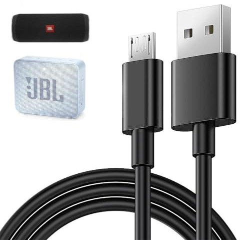 Câble de charge de haut-parleur JBL de 1,5 m de long pour JBL Flip 4, Flip 3, Flip 2, JBL Charge 2+, Charge 3 les haut-parleurs Bluetooth, JBL Pulse 2, Pulse 3, JBL Clip, Clip Plus, JBL Xtreme et JBL