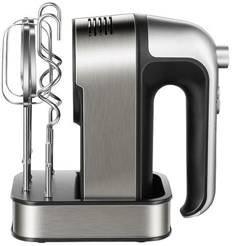 Sbattitore Elettrico Portatile, sbattitore per Uova, sbattitore per Alimenti 350 W, sbattitore Portatile a 5 velocità con 4 Accessori in Acciaio Inossidabile, Adatto per sbattitore per Uova da Cucina