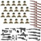 lomdung 20 Stück Soldatenfiguren mit 22 Stück Waffenzubehör, Mini Figures Military Kit, WW2 Armee Spielzeuge zum Figuren, Militärarmee Spiel fur Geschenke ab 6 Jahren Jungen or Erwachsene