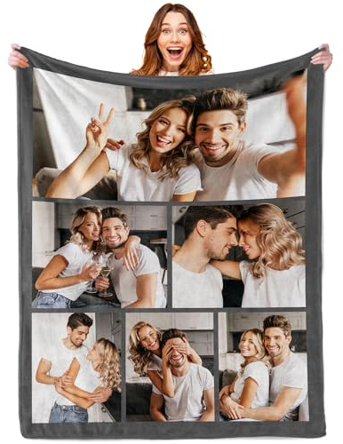 Tingwei Personalisierte Decke mit Foto und Text kuscheldecke,kuscheldeck Baby personalisiert HD-Druck,kuscheldecke mit Foto,Deck personalisiert Foto,Geschenk für Mama,Papa,Paare,Freundin,Freund