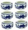 CIMAXIC 6pcs Celadon Brush Wash Ink Butterfly Ink Well Mixing Palette Calligraphy Water Dropper Stationery Pastel Highlighters Ink Celadon Pottery Fountain Pen Inkwell Ink Brush Ceramics