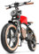 HIDOES B10 Electric Bikes for Adults, 20 × 4.0 Fat Tire Ebike with 48V 13Ah Battery, Dual Suspension & Color LCD Display, Cowboy-Style Seat and Storage Bag, Electric Bike for All Terrain/MTB/Snow