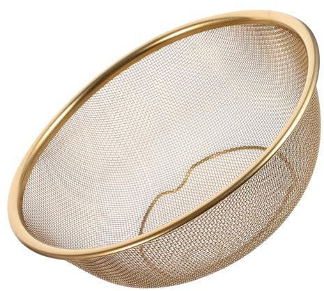 SOLUSTRE Cesta De Drenaje De Acero Inoxidable Cesta Coladora De Malla Fina Para Cocina Colador De Arroz Para Lavar y Escurrir Alimentos