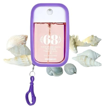 Set di Fragranze Eau de Toilette, 5 Profumazioni Diverse, Spray Portatile con Custodia Viola, 48ml,Profumo affascinante,Un profumo floreale per un fascino di lunga durata. (Aria)