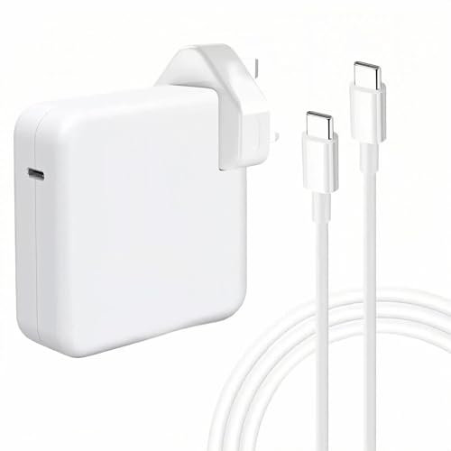 106W USB C Super Fast Charger, MacBook Pro Super Fast Charger, laptop charger suitable for MacBook Pro 16,15,14,13 inches, MacBook Air 13 inches, iPad Pro 12.9、 11 inch and all USB C devices, 2M cable
