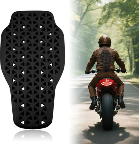 Motorrad Rückenprotektor PU Stoßfest, Motorradjacke Einsatz Rückenprotektor Abnehmbar, Atmungsaktiv Geeignet für Motorradjacken, Radfahren, Skifahren, Rollschuhlaufen