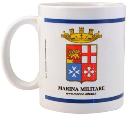 Generico Sfiziosa Tazza Mug Marina Militare Bianca con Logo Prodotto Ufficiale