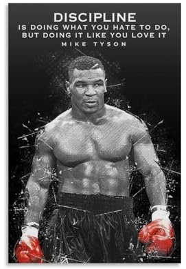 Mike-Poster, Tyson, Boxen, Retro-Vintage-Poster für Zimmer, ästhetische Leinwand, Wandkunst, Schlafzimmerdekoration, 30 x 45 cm