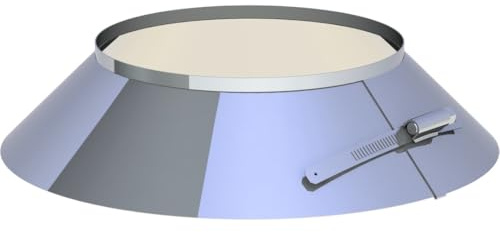 Jeremias DW-ECO 2.0 Wetterkragen Rand Ø 150mm Doppelwand Edelstahl Abgassystem Schornstein Manschette Dachmontage