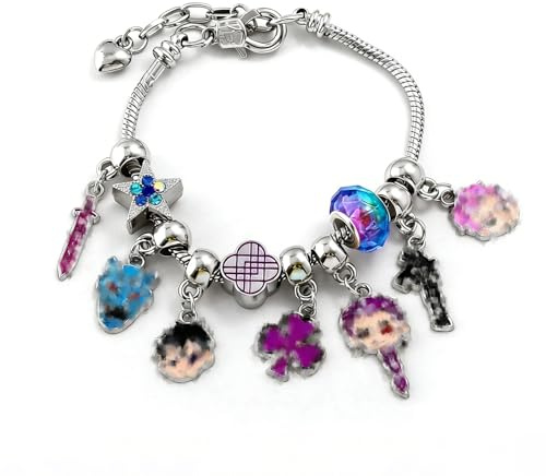 Ainvliya Armbänder für Frauen Mädchen- Verstellbarer Beliebter Cartoon Schmuck für Anime Liebhaber, Geburtstagsgeschenk für Fans Sammler Damen Herren Teenager Cosplay Anime-Geschenk