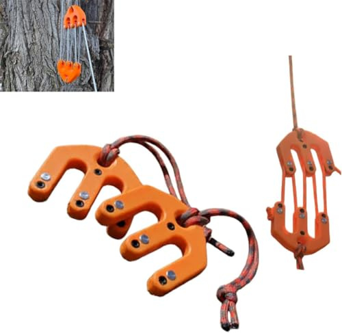 Game & Gear Hoist Block and Tackle System, Ultralight Hunting Game Hoist,Portable Nylon Block and Tackle Pulley System,Compact Game Lifting Tool for Backcountry Hunting