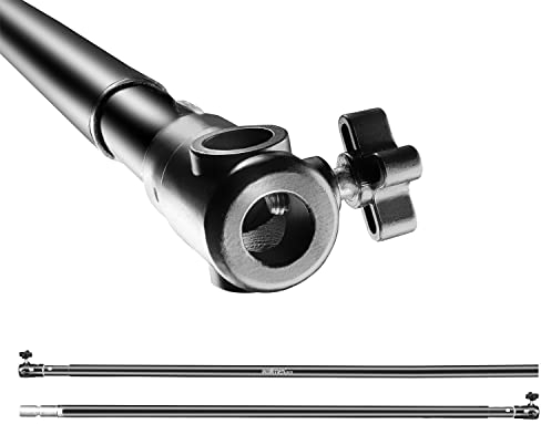 Walimex pro Teleskop Hintergrundstange 225-400 cm Länge bis 6 kg belastbar, Hintergrundsystem Teleskopstange für Fotohintergrund, ideal für Stoffhintergründe, für Fotostudio und Mobil