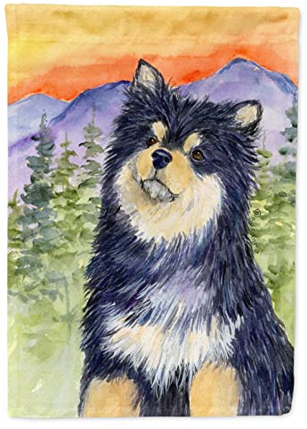 Caroline 's Treasures ss1057chf Finnischer Lapphund Flagge Leinwand, groß, Multicolor
