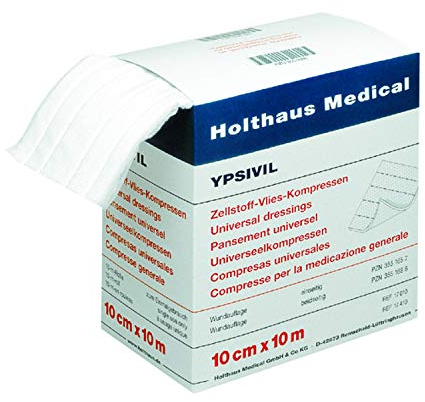 Zellstoff Vlies Kompressen Ypsivil 10 Cmx10 m bs.