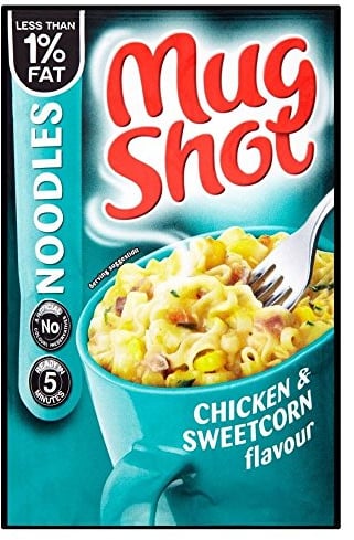 Mug Shot Noodles Chicken & Sweetcorn Flavour (54g) - Pack of 6