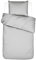 ESSENZA Bettwäsche Guy Silver, 155x220 + 1x 80x80 cm - 100% Baumwollrenforce 144TC - Uni