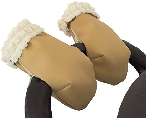 Guanti per passeggino o carrozzina o manicotti scaldamani: Camel