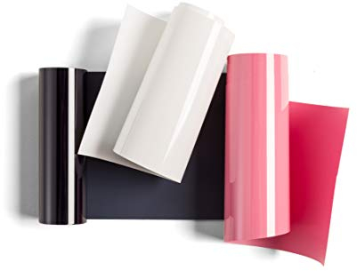 Cricut Everyday Iron On - 3.7” x 2ft 3 Rolls - Includes Navy, Pink, White - HTV Vinyl for T-Shirts - Use with Cricut Explore Air 2/Maker - Floral