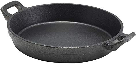 Cast Iron Round Eared Dish 7inch / 18cm - Cast Iron Cookware, Kitchen to Tableware, Oven Dishes