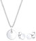 Elli Schmuckset Damen Plättchen Geo Basic Trend in 925 Sterling Silber