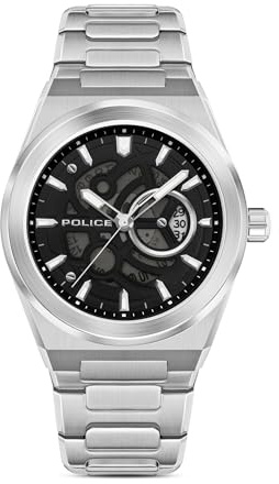Reloj Police - Pewjh2228007 / Ofset Schwarzes Zifferblatt Ss Armband 3HD 5 ATM