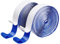 BRAVESHINE Self Adhesive Hook and Loop Tape, Extra Strong Double Sided Sticky Strips, Nails Free Picture Hanging Strips with Super Sticky Glue(Blue,5mx3cm)