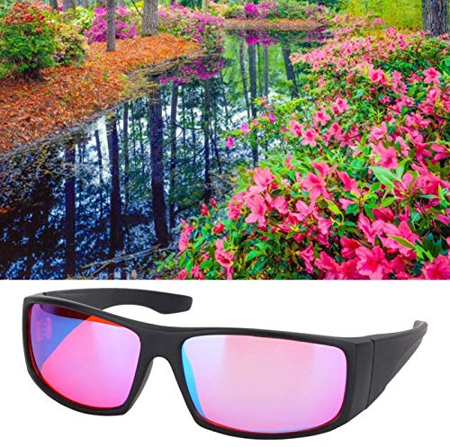 Farbenblinde Brille, PC-Material Rot-Grün-Brille, Exquisit Praktisch für Maler Architekturdesigner Männer Frauen